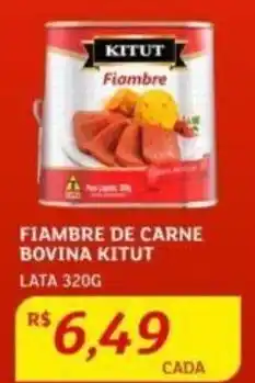 Assaí Atacadista FIAMBRE DE CARNE BOVINA KITUT LATA 320G oferta
