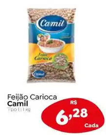 Novo Atacarejo Feijão Carioca Camil oferta