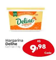 Novo Atacarejo Margarina Deline Com Sal 1 kg oferta