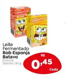 Novo Atacarejo Leite Fermentado Bob Esponja Batavo oferta