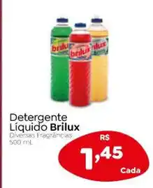 Detergente Líquido Brilux Diversas Fragancias 500 ml