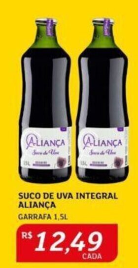 Assaí Atacadista SUCO DE UVA INTEGRAL ALIANÇA GARRAFA 1,5L oferta
