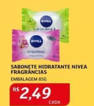 Assaí Atacadista SABONETE HIDRATANTE NIVEA FRAGRÂNCIAS EMBALAGEM 85G oferta