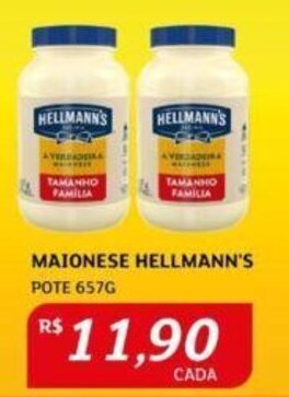 Assaí Atacadista MAIONESE HELLMANN'S POTE 657G oferta