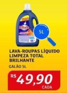 Assaí Atacadista LAVA-ROUPAS LÍQUIDO LIMPEZA TOTAL BRILHANTE GALÃO 5L oferta