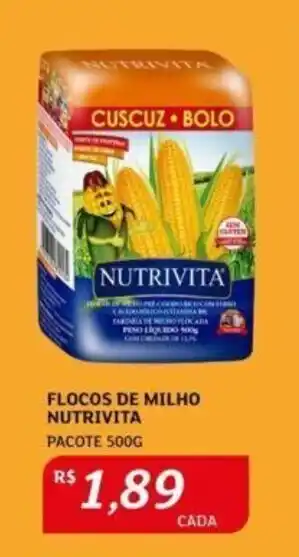Assaí Atacadista FLOCOS DE MILHO NUTRIVITA PACOTE 500G oferta