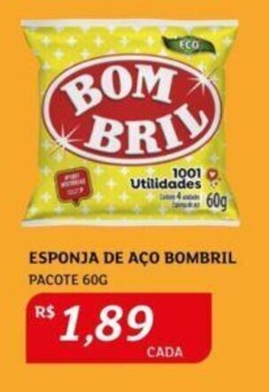 Assaí Atacadista ESPONJA DE AÇO BOMBRIL PACOTE 60G oferta