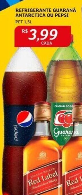 Assaí Atacadista REFRIGERANTE GUARANÁ ANTARCTICA OU PEPSI PET 1,5L oferta