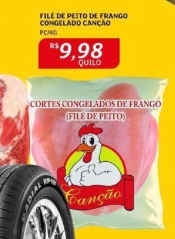 Assaí Atacadista FILÉ DE PEITO DE FRANGO CONGELADO CANÇÃO PC/KG oferta