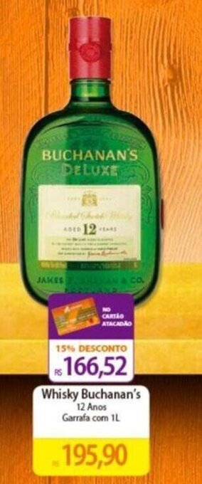 Whisky Buchanan's 12 Anos Garrafa com 1L