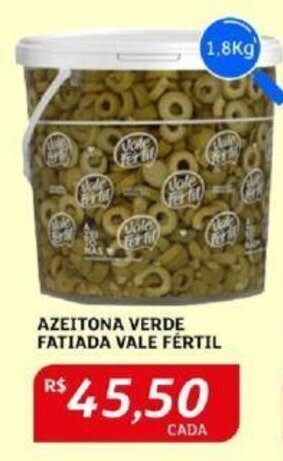 Assaí Atacadista AZEITONA VERDE FATIADA VALE FÉRTIL 1,8Kg oferta
