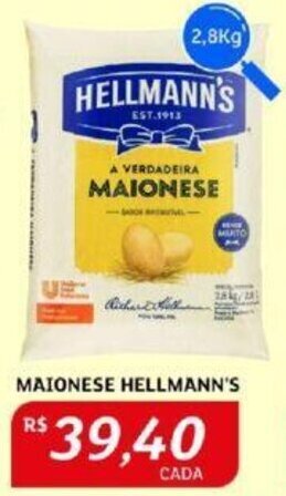 Assaí Atacadista MAIONESE HELLMANN'S 2.8kg oferta