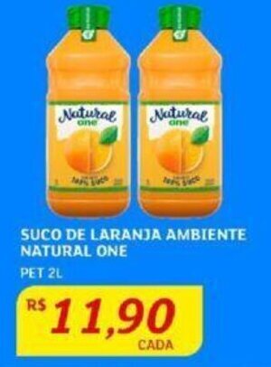 Assaí Atacadista SUCO DE LARANJA AMBIENTE NATURAL ONE PET 2L oferta