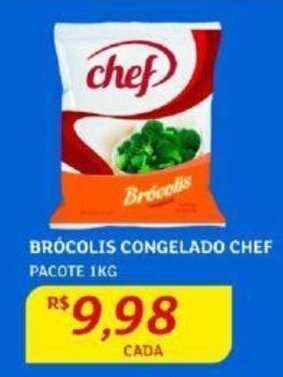 Assaí Atacadista BRÓCOLIS CONGELADO CHEF PACOTE 1KG oferta