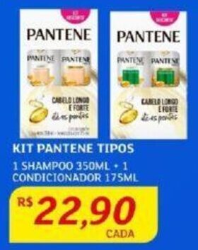 Assaí Atacadista KIT PANTENE TIPOS 1 SHAMPOO 350ML + 1 CONDICIONADOR 175ML oferta