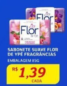 Assaí Atacadista SABONETE SUAVE FLOR DE YPE FRAGRÂNCIAS EMBALAGEM 85G oferta