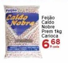 Feijão Caldo Nobre Prem 1kg Carioca