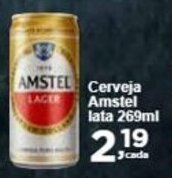 Rossi Supermercado Cerveja Amstel lata 269ml oferta