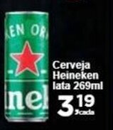 Rossi Supermercado Cerveja Heineken lata 269ml oferta