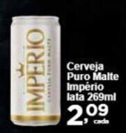 Rossi Supermercado Cerveja Puro Malte Império lata 269ml oferta