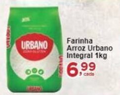 Rossi Supermercado Farinha Arroz Urbano Integral 1kg oferta