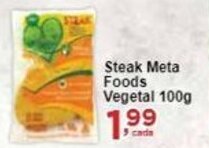 Rossi Supermercado Steak Meta Foods Vegetal 100g oferta