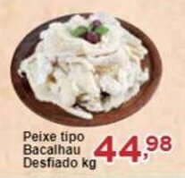 Rossi Supermercado Peixe Tipo Bacalhau Desfiado kg oferta