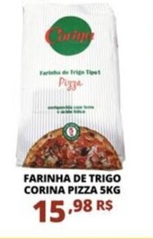 Mercadão Atacadista FARINHA DE TRIGO CORINA PIZZA 5KG oferta