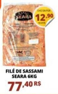 Mercadão Atacadista FILÉ DE SASSAMI SEARA 6KG oferta