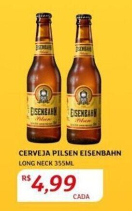 Assaí Atacadista CERVEJA PILSEN EISENBAHN LONG NECK 355ML oferta