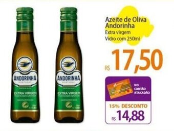 Atacadão Azeite de oliva Andorinha Extra Virgem Vidro com 500ml oferta