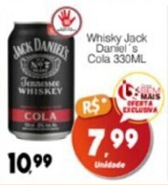 Supermercado Bem Barato Whisky Jack Daniel's Cola 330ML oferta