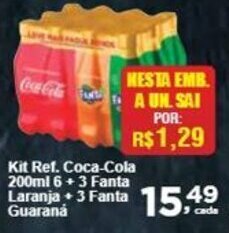 Rossi Supermercado Kit Ref. Coca-Cola 200ml oferta