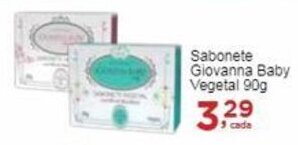 Rossi Supermercado Sabonete Giovanna Baby Vegetal 90g oferta