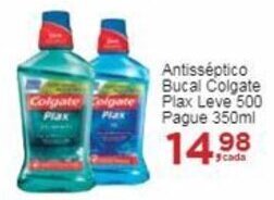 Rossi Supermercado Antisséptico Bucal Colgate Plax Leve 500 Pague 350ml oferta