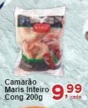 Rossi Supermercado Camarão Maris Inteiro cong 200g oferta