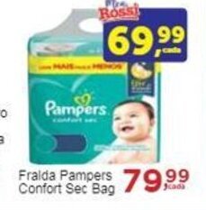 Rossi Supermercado Fralda Pampers Confort Sec Bag oferta