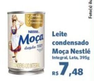 Sam's Club Leite condensado Moça Nestlé Integral, Lata, 395g oferta