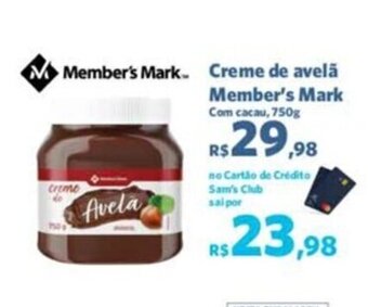 Sam's Club Creme de avelã Member's Mark Com cacau, 750g oferta