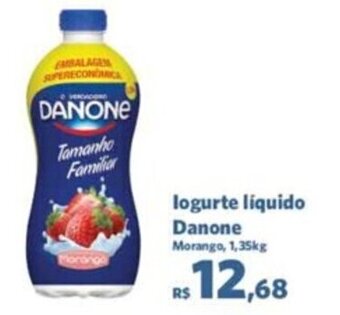 Sam's Club logurte líquido Danone Morango, 1, 35kg oferta