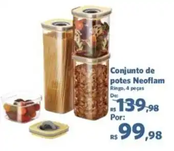Sam's Club Conjunto de potes Neoflam Ringo, 4 peças oferta