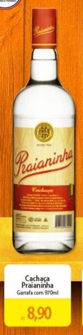 Atacadão Cachaça Praianinha Garrafa com 970ml oferta