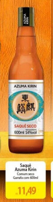 Saque Azuma Kirin Comum seco Garrafa com 600ml