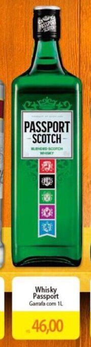 Atacadão Whisky Passport Garrafa com 1L oferta