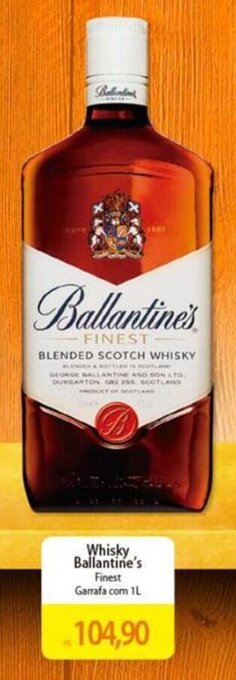Atacadão Whisky Ballantine's Finest Garrafa com 1L oferta