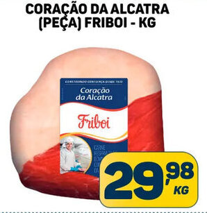 Dom Atacadista CORAÇÃO DA ALCATRA (PEÇA) FRIBOI - KG oferta