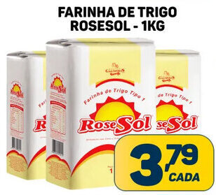 Dom Atacadista FARINHA DE TRIGO ROSESOL - 1KG oferta