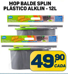 Dom Atacadista MOP BALDE SPLIN PLÁSTICO ALKLIN - 12L oferta