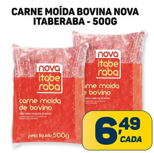 CARNE MOÍDA BOVINA NOVA ITABERABA- 500G