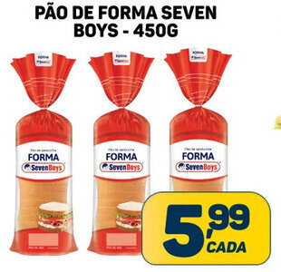 Dom Atacadista PÃO DE FORMA SEVEN BOYS-450G oferta